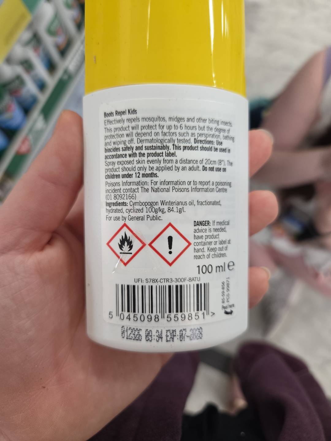 Boots Repel Kids PMD Pump Spray 100ml